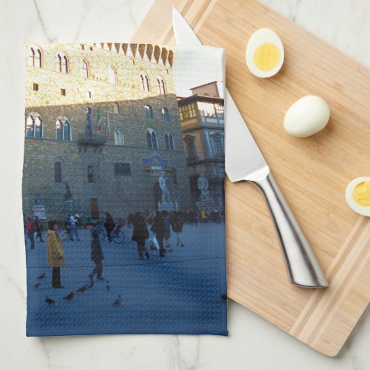 Florence - Piazza della Signoria Theedoek (Quarter Fold)