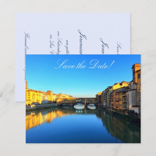 Florence - Ponte Vecchio Kaart (Voorkant / Achterkant)