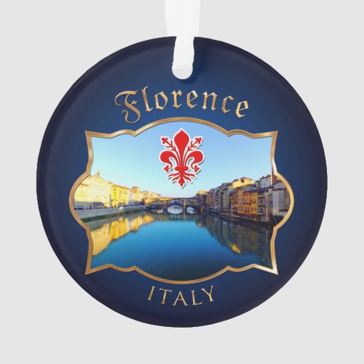 Florence - Ponte Vecchio Ornament (achterkant)