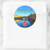 Florence - Ponte Vecchio Ronde Sticker (Tas)