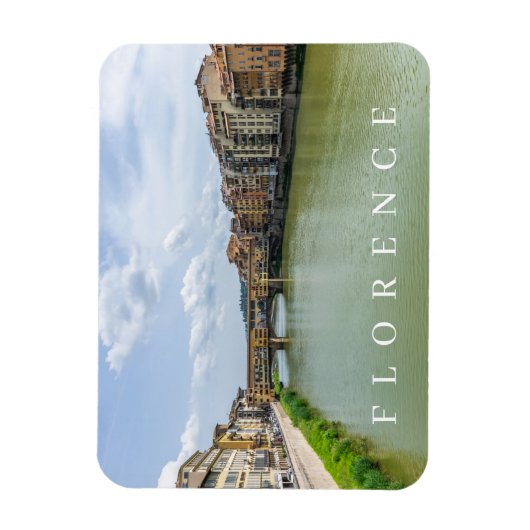 Florence Ponte Vecchio uitzicht koelkastmagneet Magneet (Verticaal)