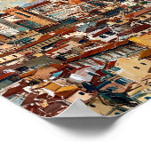 Florence Poster Luxe Abstracte Olie Schildering (Hoek)