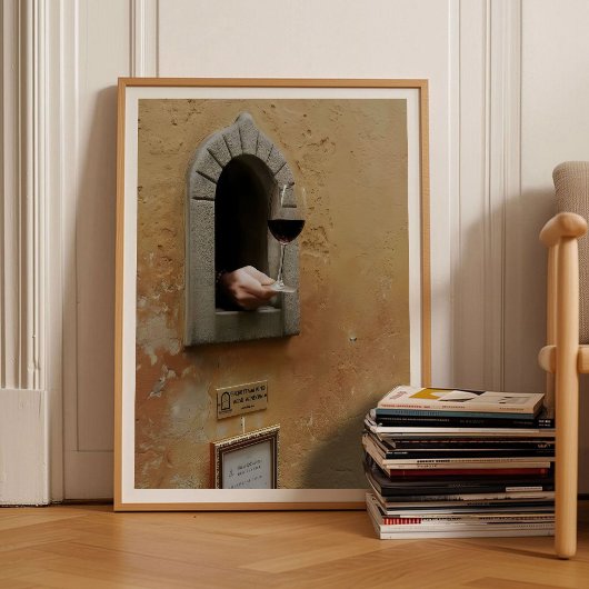 Florence Print Wijn Glas Print Florence Wijn Wind