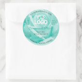 Florence Product Labels Blauwgroen Roos Palm Leave (Tas)