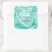 Florence Product Labels Blauwgroen Roos Palm Leave (Tas)