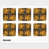 Florence Product Labels Oranje bruine Rozen met Lo (Vel)