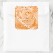 Florence Product Labels Oranje Roos met palmblader (Tas)