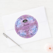 Florence Product Labels Paarse Blauwe Rozen met Lo (Envelop)