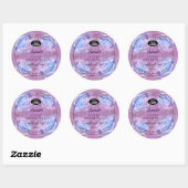 Florence Product Labels Paarse Blauwe Rozen met Lo (Vel)