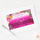 Florence Product Labels Roze gradiënt met monogram (Envelop)