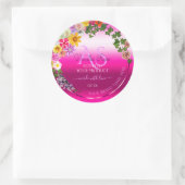 Florence Product Labels Roze gradiënt met monogram (Tas)