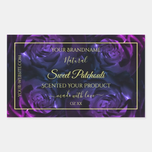 Florence Product Labels Roze Paarse bloeiende Roze (Voorkant)