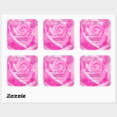 Florence Product Labels Roze roze met palmbladeren (Vel)