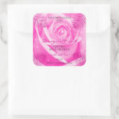 Florence Product Labels Roze roze met palmbladeren (Tas)