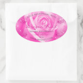Florence Product Labels Roze roze met palmbladeren (Tas)