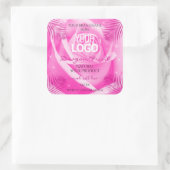 Florence Product Labels Roze Roze Palm Leaves Logo (Tas)