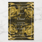 Florence Product Packaging Labels Geel bruin Roos Voedselcontainer Etiket (Enkel label)