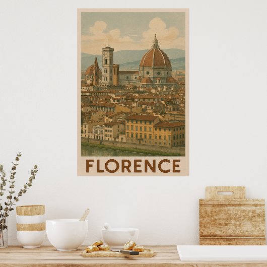 Florence Reis door de tijd Poster (Keuken)