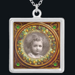 FLORENCE RENAISSANCE FRUITS FOTO TEMPLATE Emerald Zilver Vergulden Ketting<br><div class="desc">Elegant,  klassieker,  levendige Renaissance fijne kunst,  meesterwerk uit de Bottega della Robbia ( Florence - Italië ) in felbruin,  geel,  groen,  blauw,  kleuren.</div>