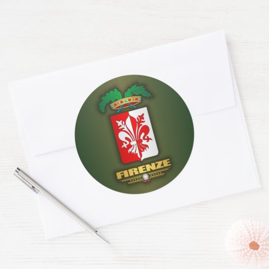 Florence Ronde Sticker (Envelop)