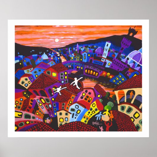 Florence Rooftops Poster (Voorkant)