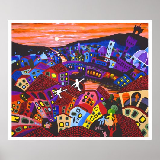 Florence Rooftops Poster (Voorkant)