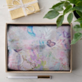 Florence Roos Gold Decoupage Flowers Birds Butterf Tissuepapier (Geschenk)