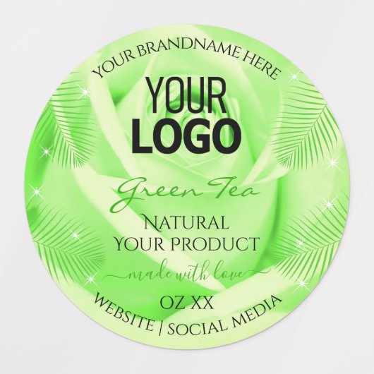 Florence Roos Yellow Green Paars Product Label Log (Design 2)