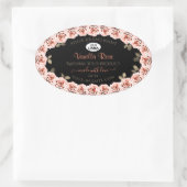 Florence Roses Black Product Package Label Logo (Tas)