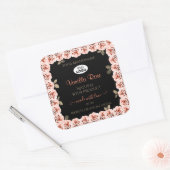 Florence Roses Black Product Package Label Logo (Envelop)