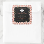 Florence Roses Black Product Package Label Logo (Tas)