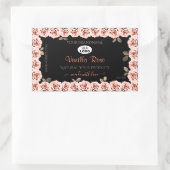 Florence Roses Black Product Package Label Logo (Tas)