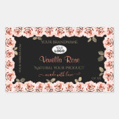 Florence Roses Black Product Package Label Logo (Voorkant)