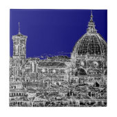 Florence royal blue tegeltje (Voorkant)