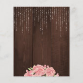 Florence roze budget huisverwarming uitnodiging (Achterkant)