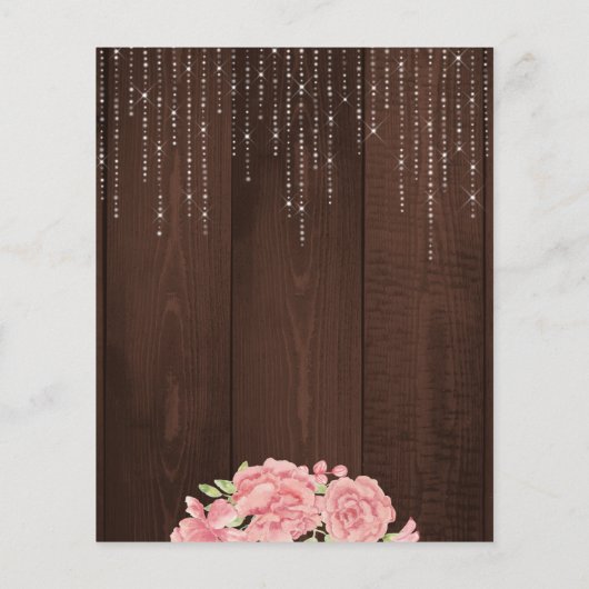 Florence roze budget huisverwarming uitnodiging (Achterkant)