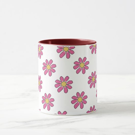 Florence roze geel mok (Midden)