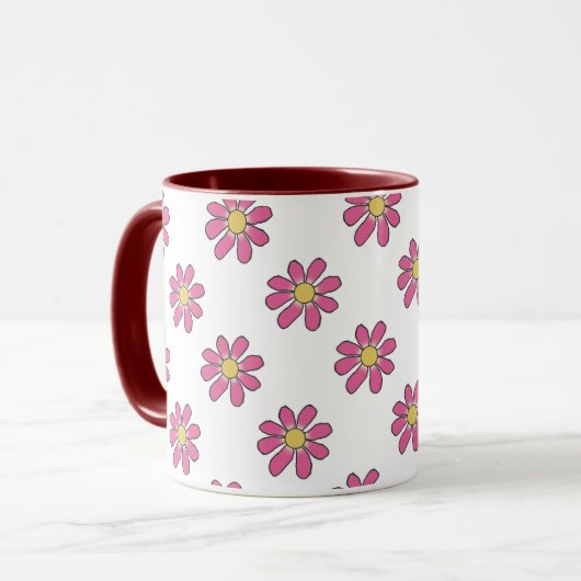 Florence roze geel mok (Voorkant links)