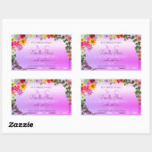 Florence roze Paarse gradiënt Etiket Monogram (Vel)