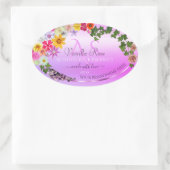 Florence roze Paarse gradiënt Etiket Monogram (Tas)