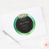 Florence Rozen Blauwgroen Groene Zwarte Etiket van (Envelop)