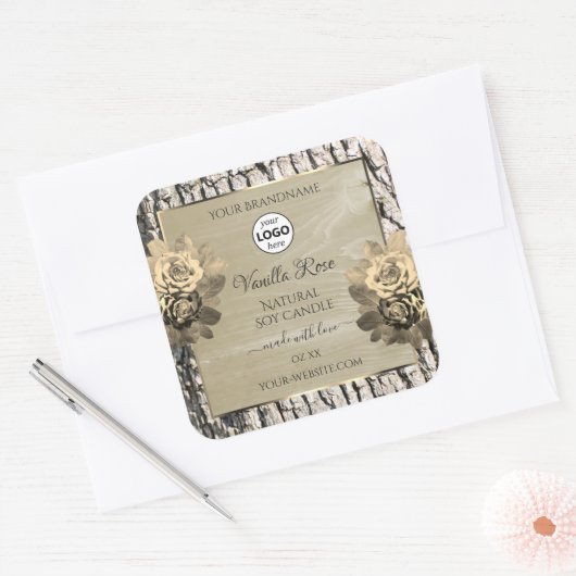 Florence Rozen Boom Bark Grain Labels Logo (Envelop)