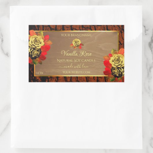 Florence Rozen Product Labels Hout Graanschors (Tas)