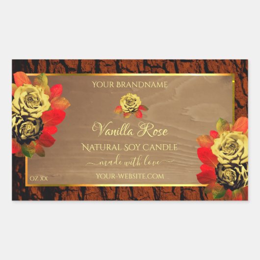 Florence Rozen Product Labels Hout Graanschors (Voorkant)