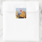 Florence - Santa Maria del Fiore Vierkante Sticker (Tas)
