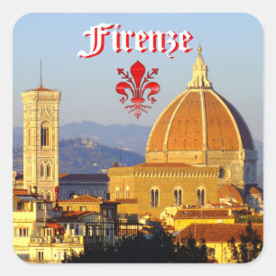 Florence - Santa Maria del Fiore Vierkante Sticker