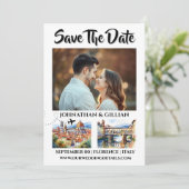 Florence save the date foto bestemming uitje (Staand voorkant)