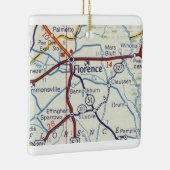 Florence SC  Map Keramisch Ornament (Rechts)