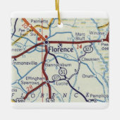 Florence SC  Map Keramisch Ornament (Voorkant)