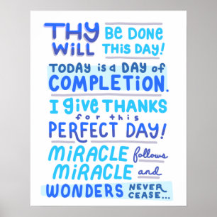 Florence Scovel Shinn Affirmation Mirakel Poster